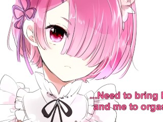 Re:Zero, Rem and Ram help you with a lust curse - hentai JOI patreon choice